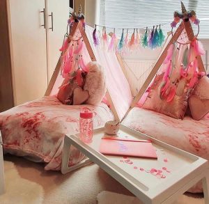 kids sleepover tepee