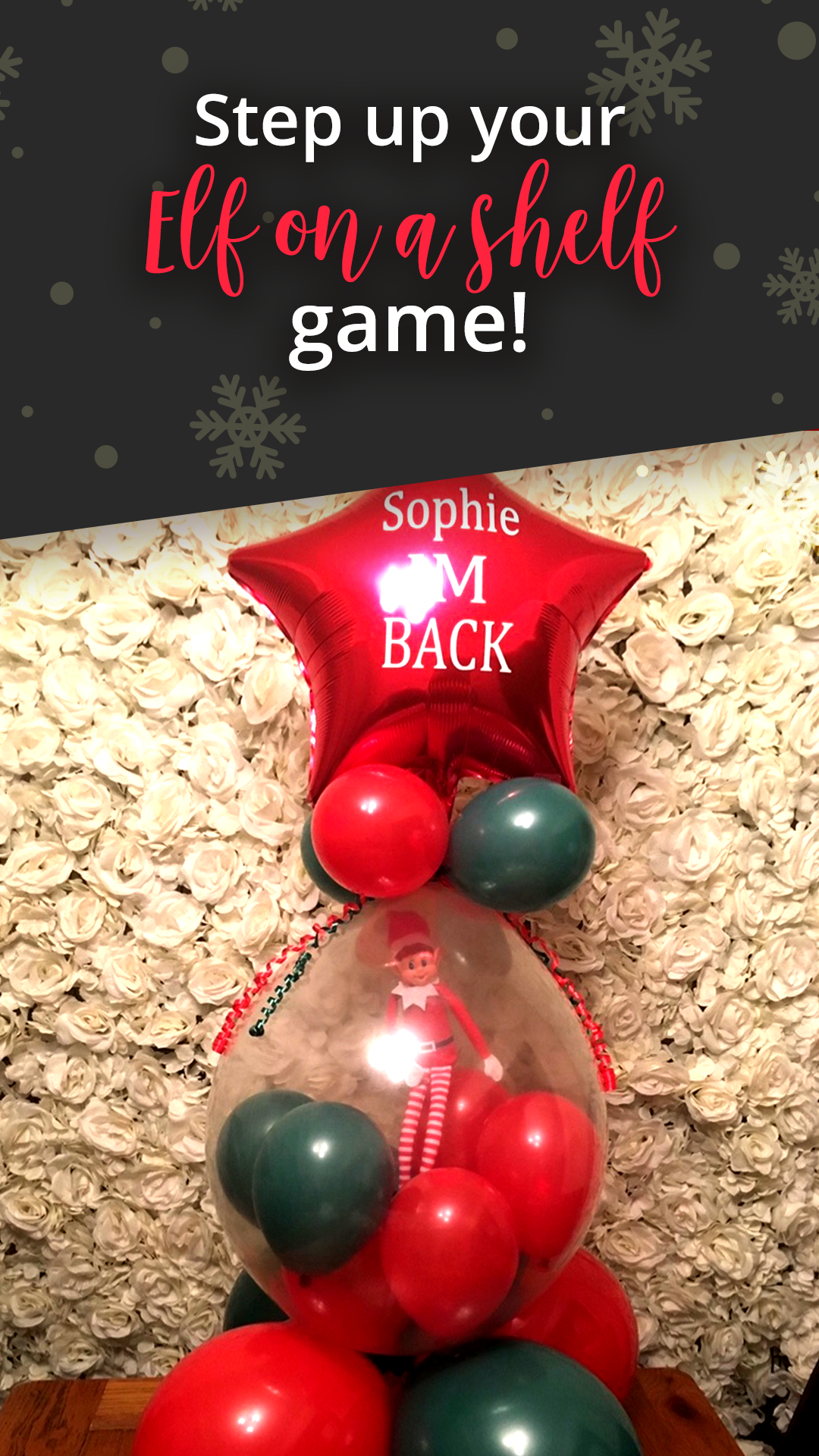 Elf arrival balloon