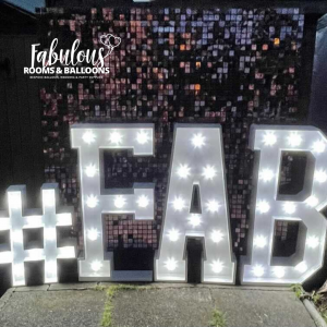 Light up letters